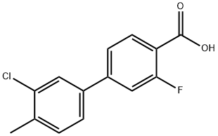 4-(3-Chloro-4-methylphenyl)-2-fluorobenzoic acid