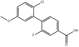 4-(2-Chloro-5-methoxyphenyl)-3-fluorobenzoic acid