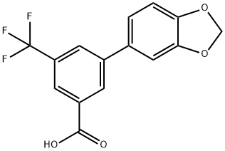 3-(3,4-Methylenedioxyphenyl)-5-trifluoromethylbenzoic acid
