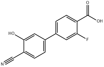 5-(4-Carboxy-3-fluorophenyl)-2-cyanophenol