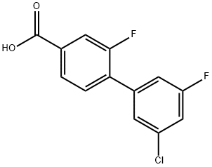 4-(3-Chloro-5-fluorophenyl)-3-fluorobenzoic acid