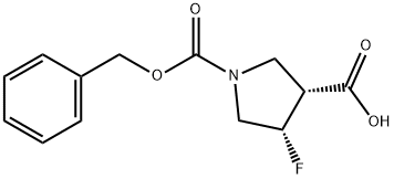 cis-1-[(benzyloxy)carbonyl]-4-fluoropyrrolidine-3-carboxylic acid
