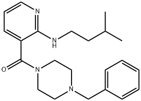 (4-Benzylpiperazin-1-yl)(2-(isopentylamino)pyridin-3-yl)methanone