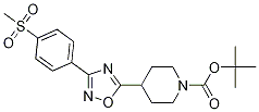 3-[4-(Methylsulfonyl)phenyl]-5-(1-boc-4-piperidyl)-1,2,4-oxadiazole