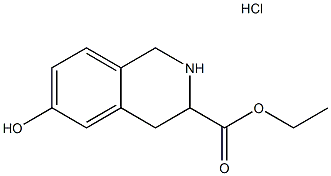 3-isoquinolinecarboxylic acid, 1,2,3,4-tetrahydro-6-hydroxy-, ethyl ester, hydrochloride (11)