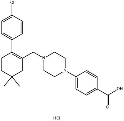 4-[4-[[2-(4-Chlorophenyl)-5,5-dimethyl-1-cyclohexenyl]methyl]-1-piperazinyl]benzoic acid, HCl