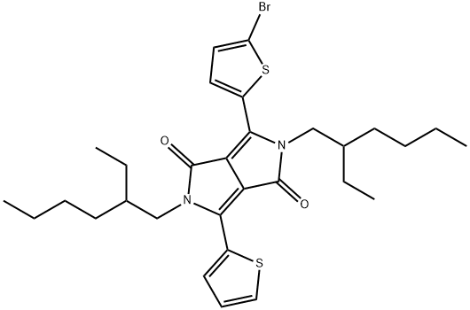 3-(5-Bromo-2-thienyl)-2,5-bis(2-ethylhexyl)-6-(2-thienyl)pyrrolo[3,4-c]pyrrole-1,4-dione