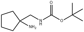 tert-butyl N-[(1-aminocyclopentyl)methyl]carbamate