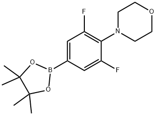 4-[2,6-difluoro-4-(tetramethyl-1,3,2-dioxaborolan-2-yl)phenyl]morpholine