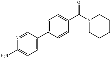 2-Amino-5-[4-(piperidinocarbonyl)phenyl]pyridine