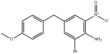 2-Bromo-4-(4-methoxyphenyl)methyl-6-nitroaniline