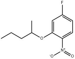 4-Fluoro-1-nitro-2-(pentan-2-yloxy)benzene
