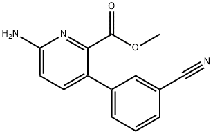 Methyl 6-amino-3-(3-cyanophenyl)pyridine-2-carboxylate