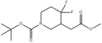 tert-butyl 4,4-difluoro-3-(2-methoxy-2-oxoethyl)piperidine-1-carboxylate