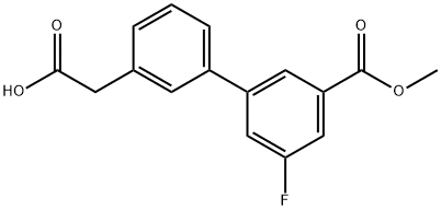 3-[3-Fluoro-5-(methoxycarbonyl)phenyl]phenylacetic acid