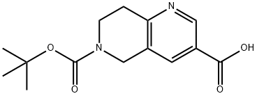 6-[(tert-butoxy)carbonyl]-5,6,7,8-tetrahydro-1,6-naphthyridine-3-carboxylic acid