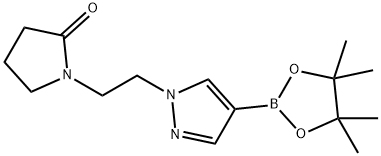 1-{2-[4-(tetramethyl-1,3,2-dioxaborolan-2-yl)-1H-pyrazol-1-yl]ethyl}pyrrolidin-2-one