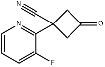 1-(3-fluoropyridin-2-yl)-3-oxocyclobutane-1-carbonitrile