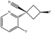 cis-3-fluoro-1-(3-fluoropyridin-2-yl)cyclobutane-1-carbonitrile