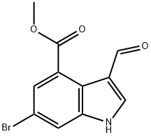 methyl 6‐bromo‐3‐formyl‐1H‐indole‐4‐carboxylate