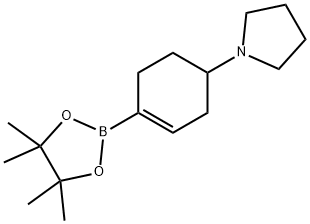 1-(4-(4,4,5,5-Tetramethyl-1,3,2-dioxaborolan-2-yl)cyclohex-3-en-1-yl)pyrrolidine