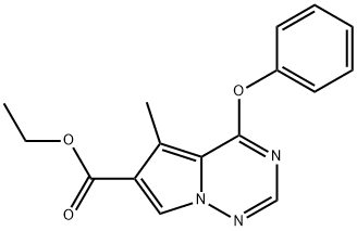 ethyl 5-methyl-4-phenoxypyrrolo[2,1-f][1,2,4]triazine-6-carboxylate