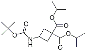1,1-bis(propan-2-yl) 3-{[(tert-butoxy)carbonyl]amino}cyclobutane-1,1-dicarboxylate
