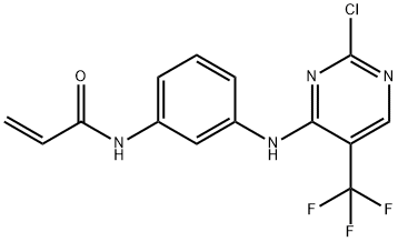 N-(3-{[2-chloro-5-(trifluoromethyl)pyrimidin-4-yl]amino}phenyl)prop-2-enamide