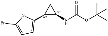 tert-butyl N-[(1S,2S)-rel-2-(5-bromothiophen-2-yl)cyclopropyl]carbamate