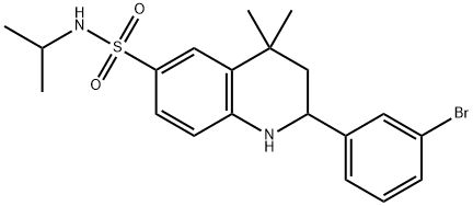 2-(3-bromophenyl)-4,4-dimethyl-N-(propan-2-yl)-1,2,3,4-tetrahydroquinoline-6-sulfonamide