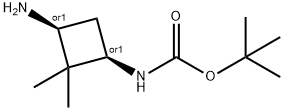 cis-3-(boc-amino)-2,2-dimethylcyclobutylamine
