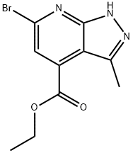 ethyl 6-bromo-3-methyl-1H-pyrazolo[3,4-b]pyridine-4-carboxylate