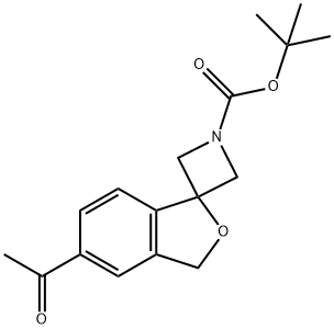 tert-butyl 5'-acetyl-3'H-spiro[azetidine-3,1'-[2]benzofuran]-1-carboxylate