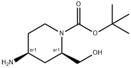 tert-butyl (2S,4R)-rel-4-amino-2-(hydroxymethyl)piperidine-1-carboxylate