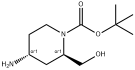 tert-butyl (2S,4S)-rel-4-amino-2-(hydroxymethyl)piperidine-1-carboxylate