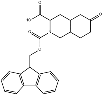 2-[(9H-fluoren-9-ylmethoxy)carbonyl]-6-oxo-decahydroisoquinoline-3-carboxylic acid