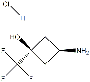 cis-3-amino-1-(trifluoromethyl)cyclobutan-1-ol hydrochloride