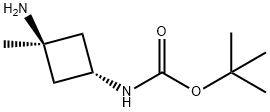 tert-butyl (cis-3-amino-3-methylcyclobutyl)carbamate