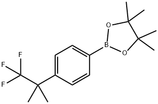 4,4,5,5-Tetramethyl-2-(4-(1,1,1-trifluoro-2-methylpropan-2-yl)phenyl)-1,3,2-dioxaborolane