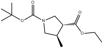 trans-1-tert-butyl 3-ethyl 4-methylpyrrolidine-1,3-dicarboxylate