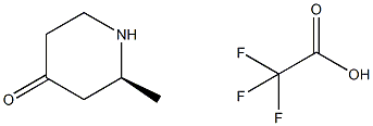 (2S)-2-methylpiperidin-4-one; trifluoroacetic acid