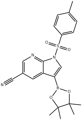 1h-pyrrolo[2,3-b]pyridine-5-carbonitrile, 1-[(4-methylphenyl)sulfonyl]-3-(4,4,5,5-tetramethyl-1,3,2-dioxaborolan-2-yl)-
