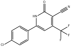 6-(4-CHLOROPHENYL)-2-OXO-4-(TRIFLUOROMETHYL)-1,2-DIHYDRO-3-PYRIDINECARBONITRILE
