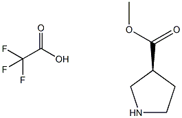 methyl (3S)-pyrrolidine-3-carboxylate; trifluoroacetic acid