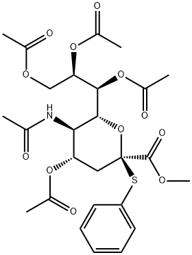 Methyl 5-Acetamido-4,7,8,9-tetra-O-acetyl-3,5-dideoxy-2-S-phenyl-2-thio-D-glycero-D-galacto-2-nonulopyranosylonate