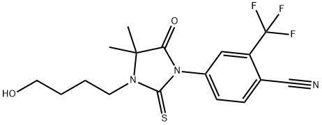 4-(3-(4-Hydroxybutyl)-4,4-dimethyl-5-oxo-2-thioxoimidazolidin-1-yl)-2-(trifluoromethyl)benzonitrile