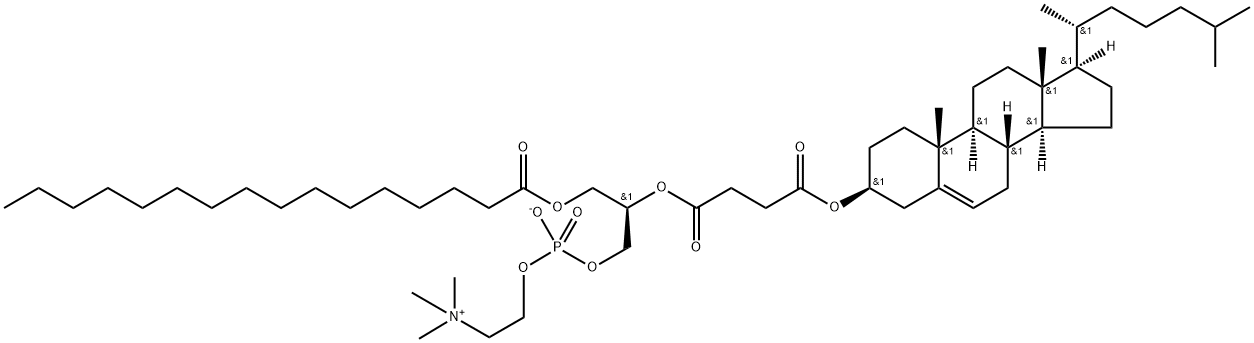 1-palmitoyl-2-cholesterylhemisuccinoyl-sn-glycero-3-phosphocholine