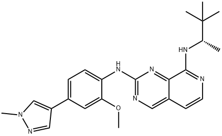 N8-[(2S)-3,3-dimethylbutan-2-yl]-N2-[2-methoxy-4-(1-methyl-1H-pyrazol-4-yl)phenyl]pyrido[3,4-d]pyrimidine-2,8-diamine
