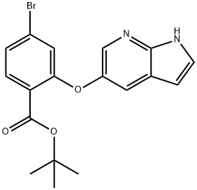 tert-butyl 4-bromo-2-{1H-pyrrolo[2,3-b]pyridin-5-yloxy}benzoate