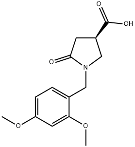 (3R)-1-[(2,4-dimethoxyphenyl)methyl]-5-oxopyrrolidine-3-carboxylic acid